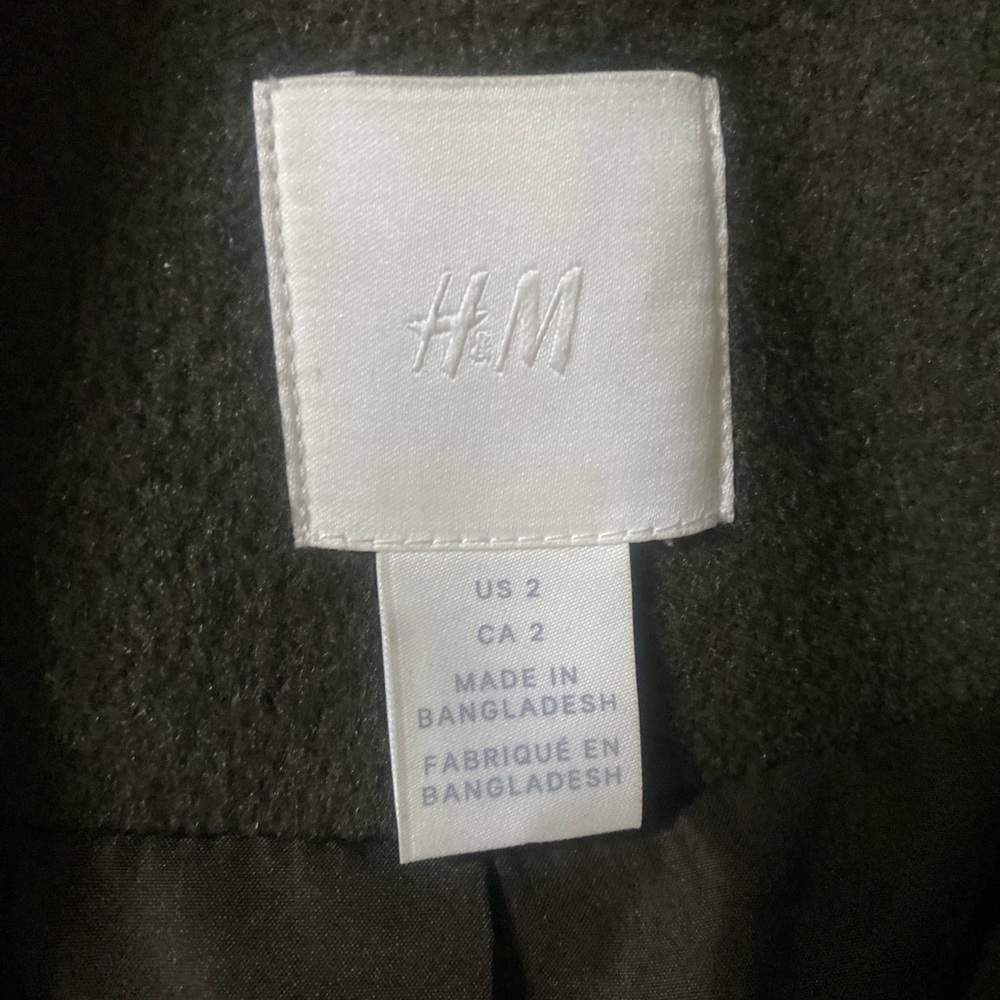 H&M Olive Green Wool Coat